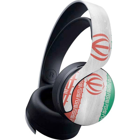 Iran Flag Distressed PULSE 3D Wireless Headset for PS5 Skin
